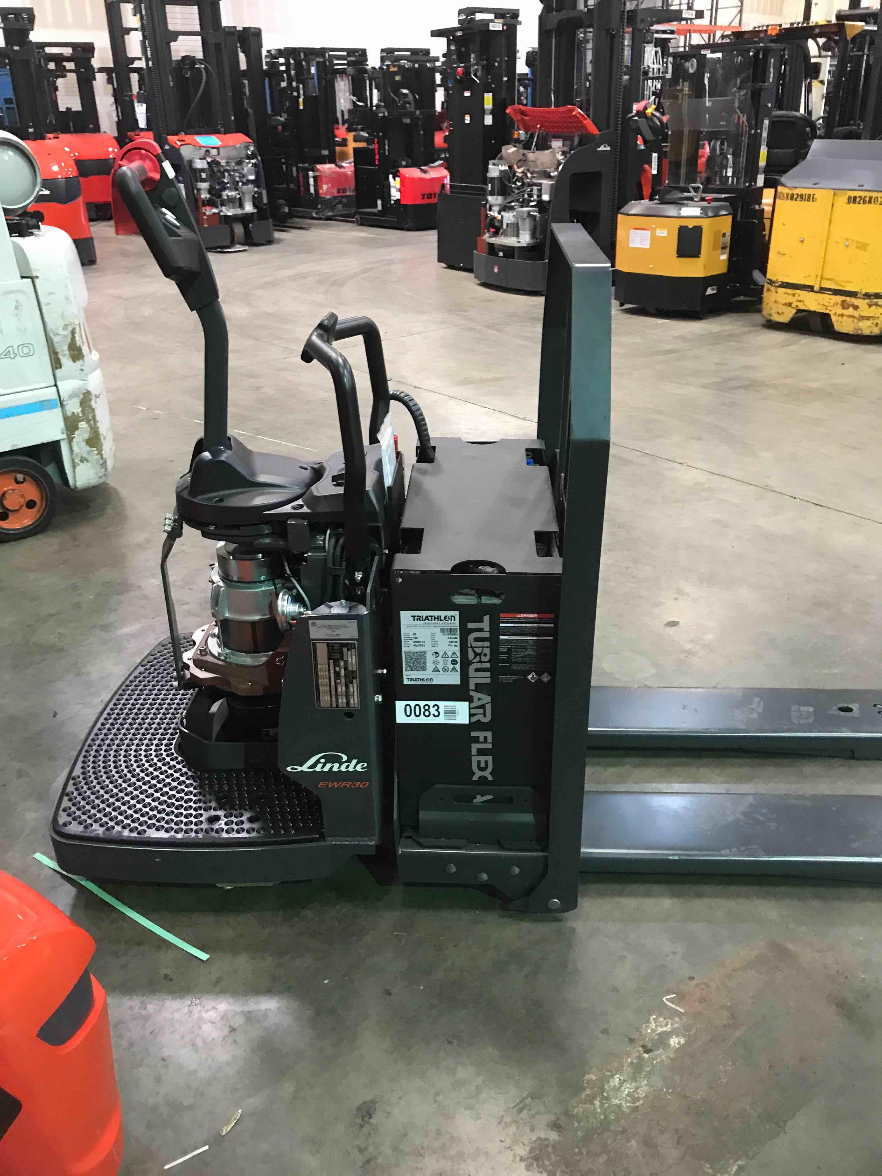 Main Image Used 2021 LINDE EWR30_1101-02-27X48 Forklift – Rider Jack, 6000 lb Capacity, 3” Mast, 1232.8 Hours – $9000.00 – Anaheim – View 3