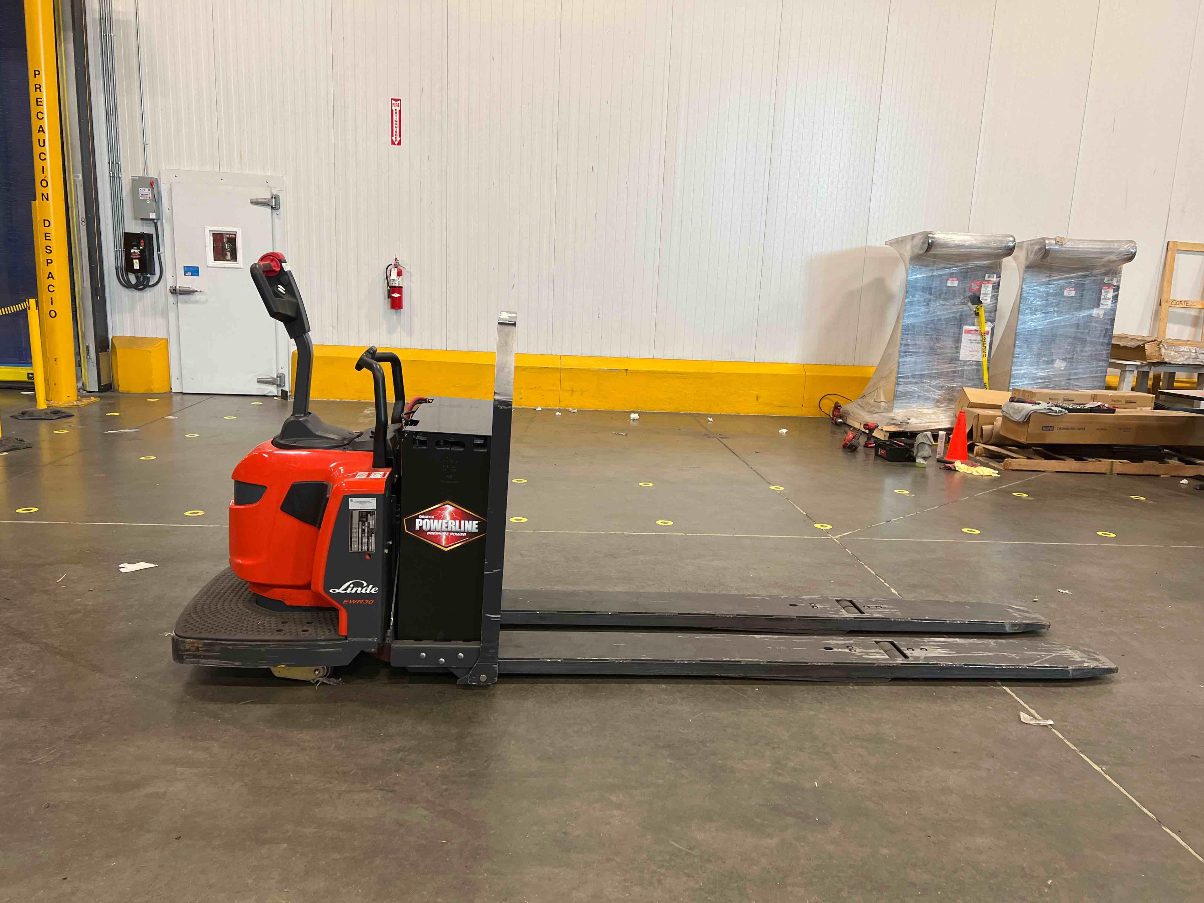 Main Image Used 2021 LINDE EWR30_1101-02-27X96 Forklift – Double Rider Jack, 6000 lb Capacity, 3” Mast, 1011.2 Hours – $13236.00 – Anaheim – View 2
