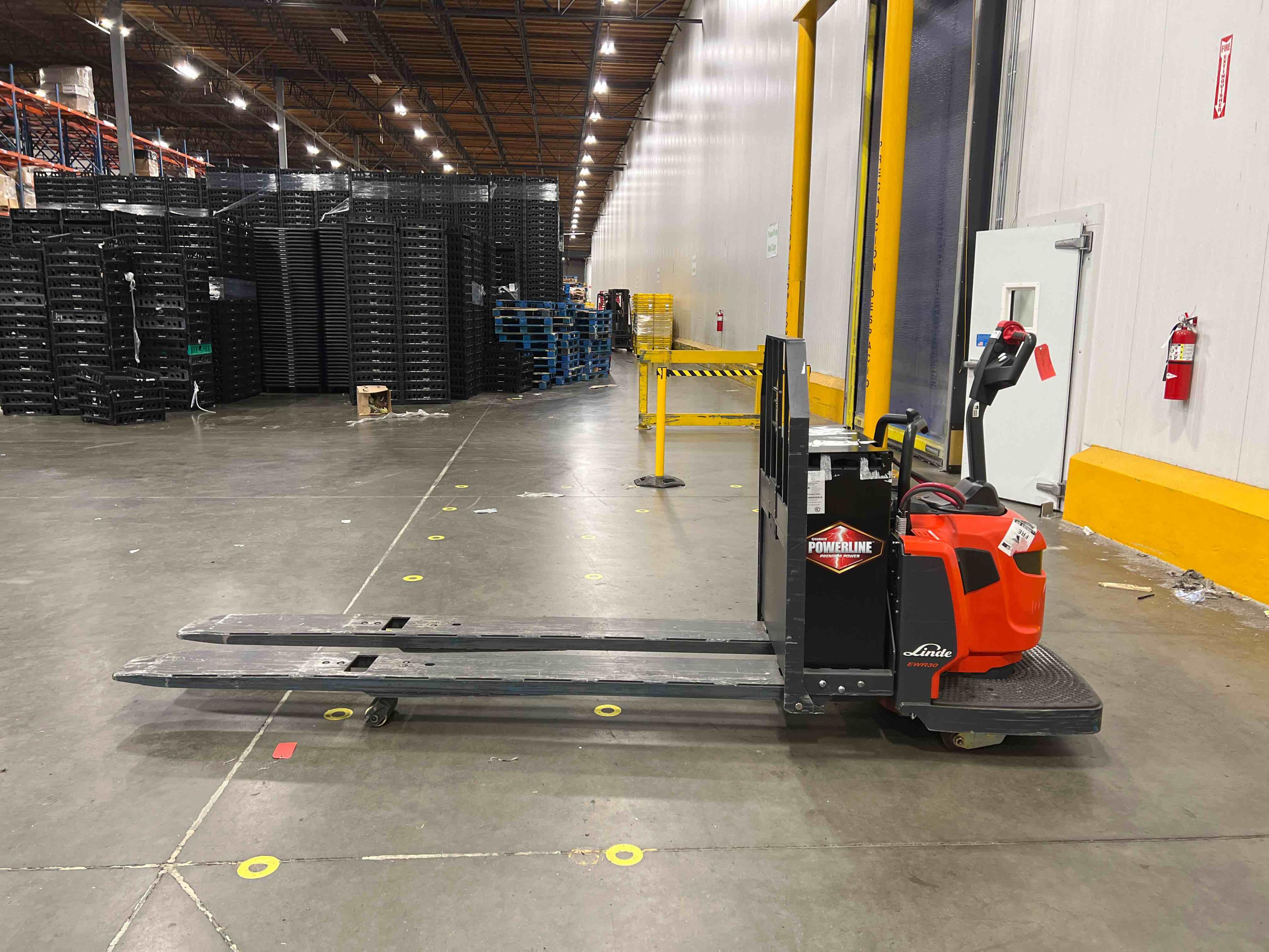 Main Image Used 2021 LINDE EWR30_1101-02-27X96 Forklift – Double Rider Jack, 6000 lb Capacity, 3” Mast, 1003 Hours – $11934.00 – Anaheim – View 1