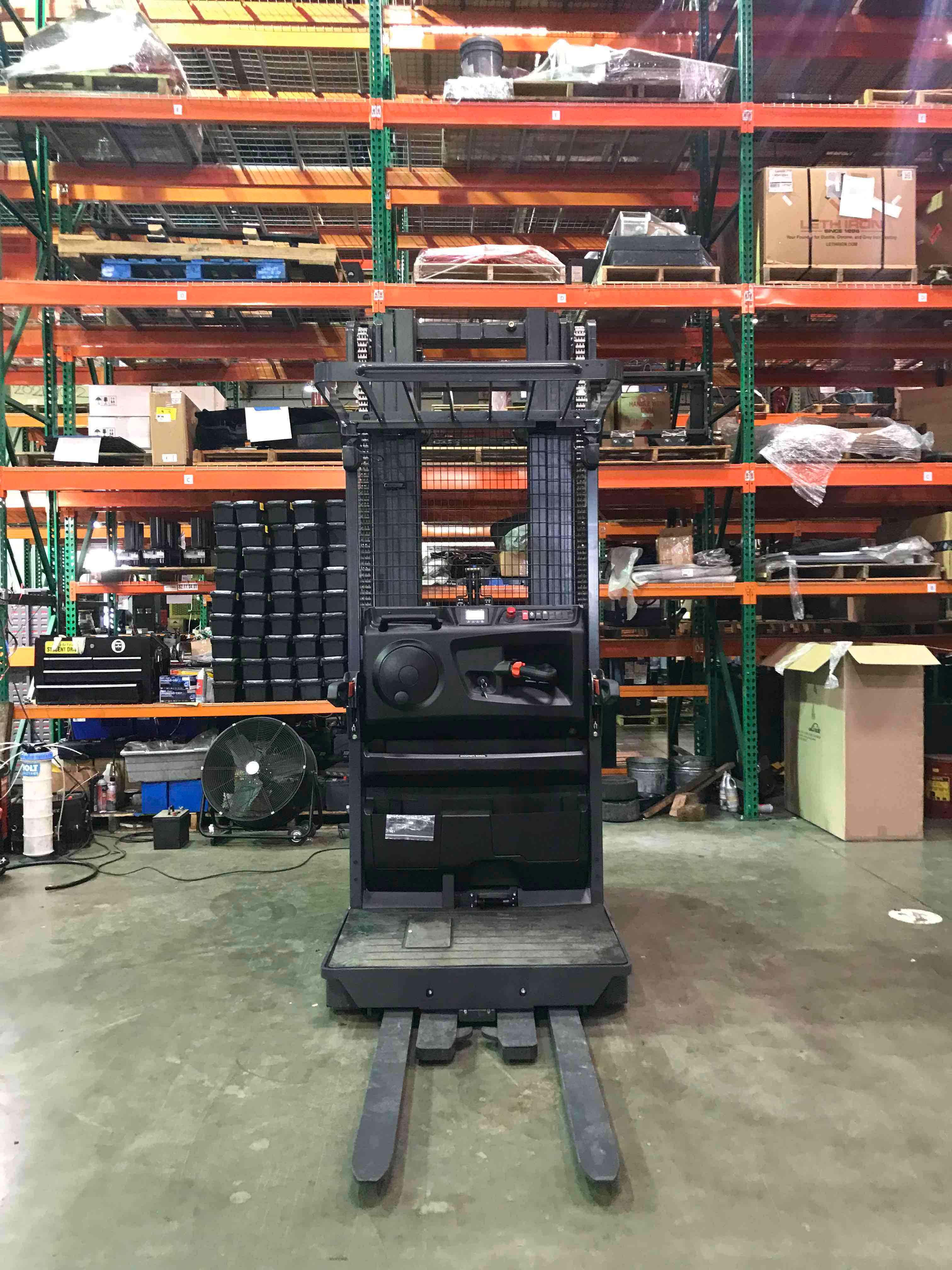 Main Image Used 2021 LINDE V15P_5215-WG Forklift – Electric Order Picker, 3000 lb Capacity, 107” Mast, 1398.8 Hours – $44500.00 – Anaheim – View 3