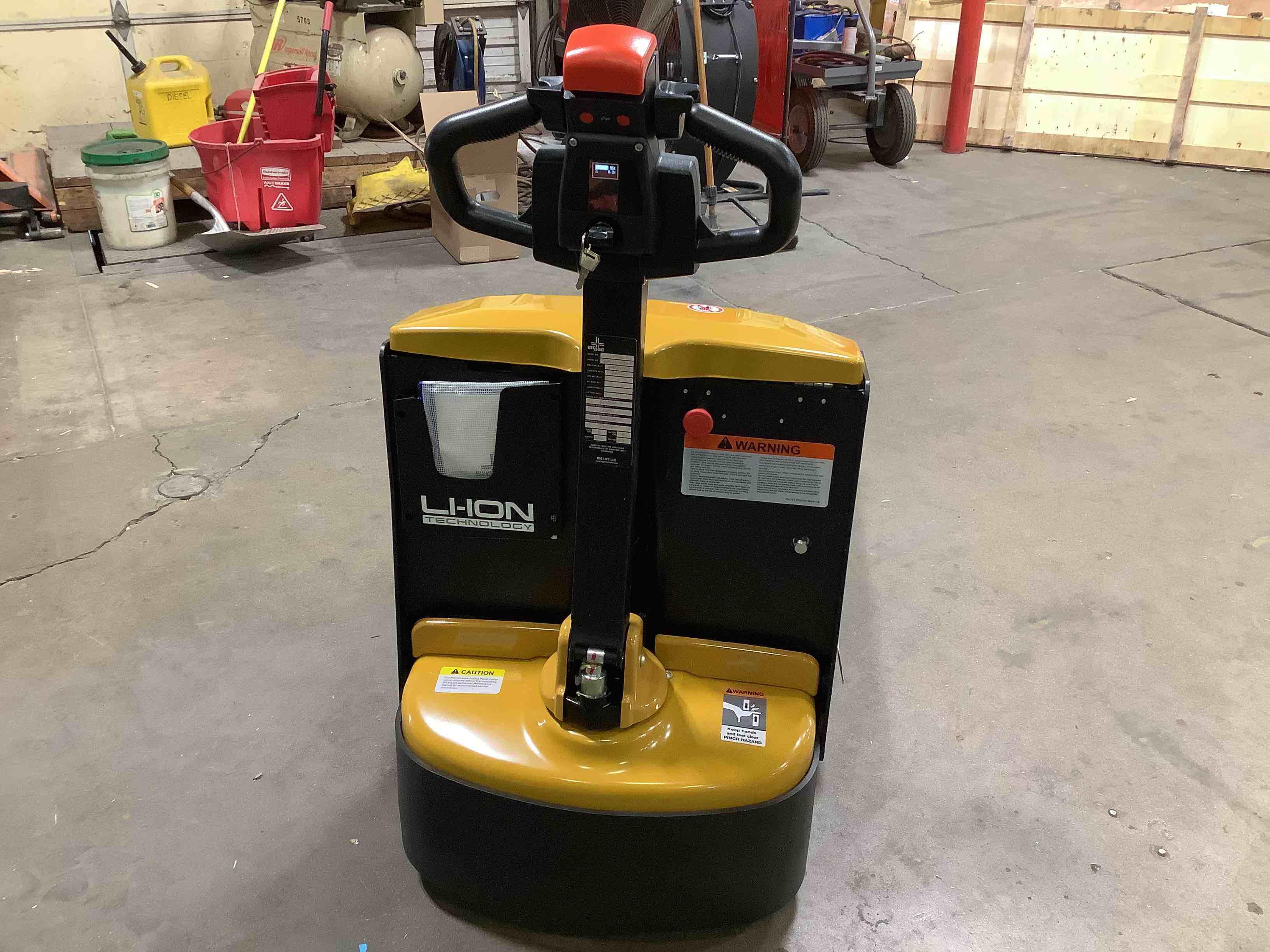 Main Image Used 2022 BIG JOE LPT-44 27X48 Forklift – Electric Pallet Jack (Lithium), 4500 lb Capacity, 3” Mast, 947 Hours – $3200.00 – Phoenix – View 1