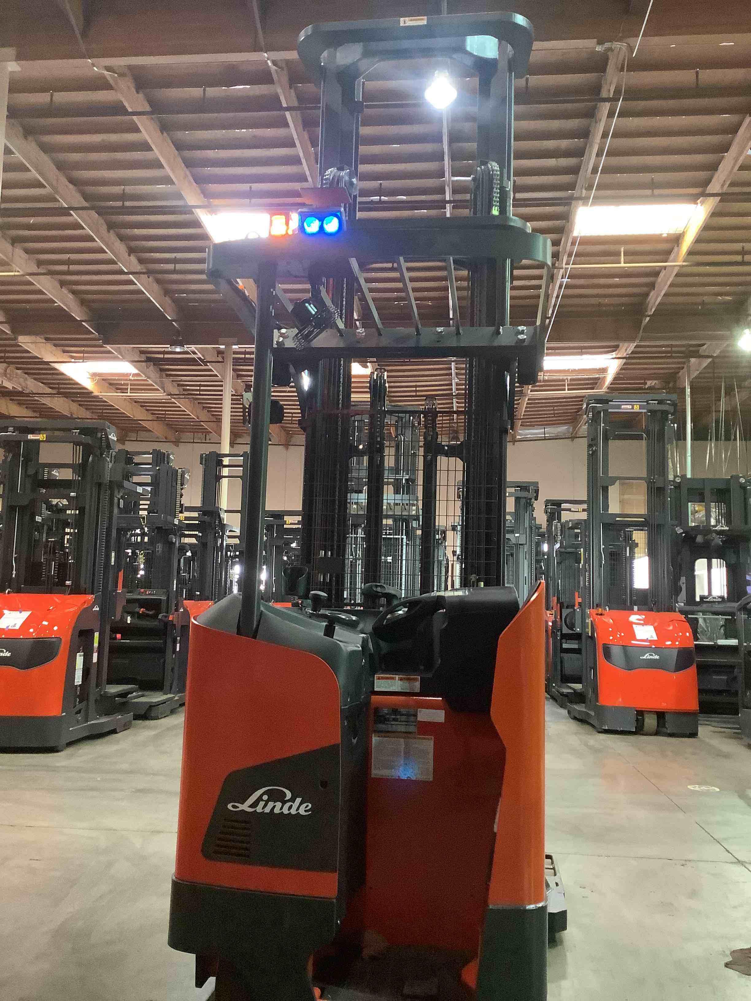 Main Image Used 2021 LINDE R22SX_5195 Forklift – Stand Up Reach, 4500 lb Capacity, 149” Mast, 2606 Hours – $34500.00 – Phoenix – View 3