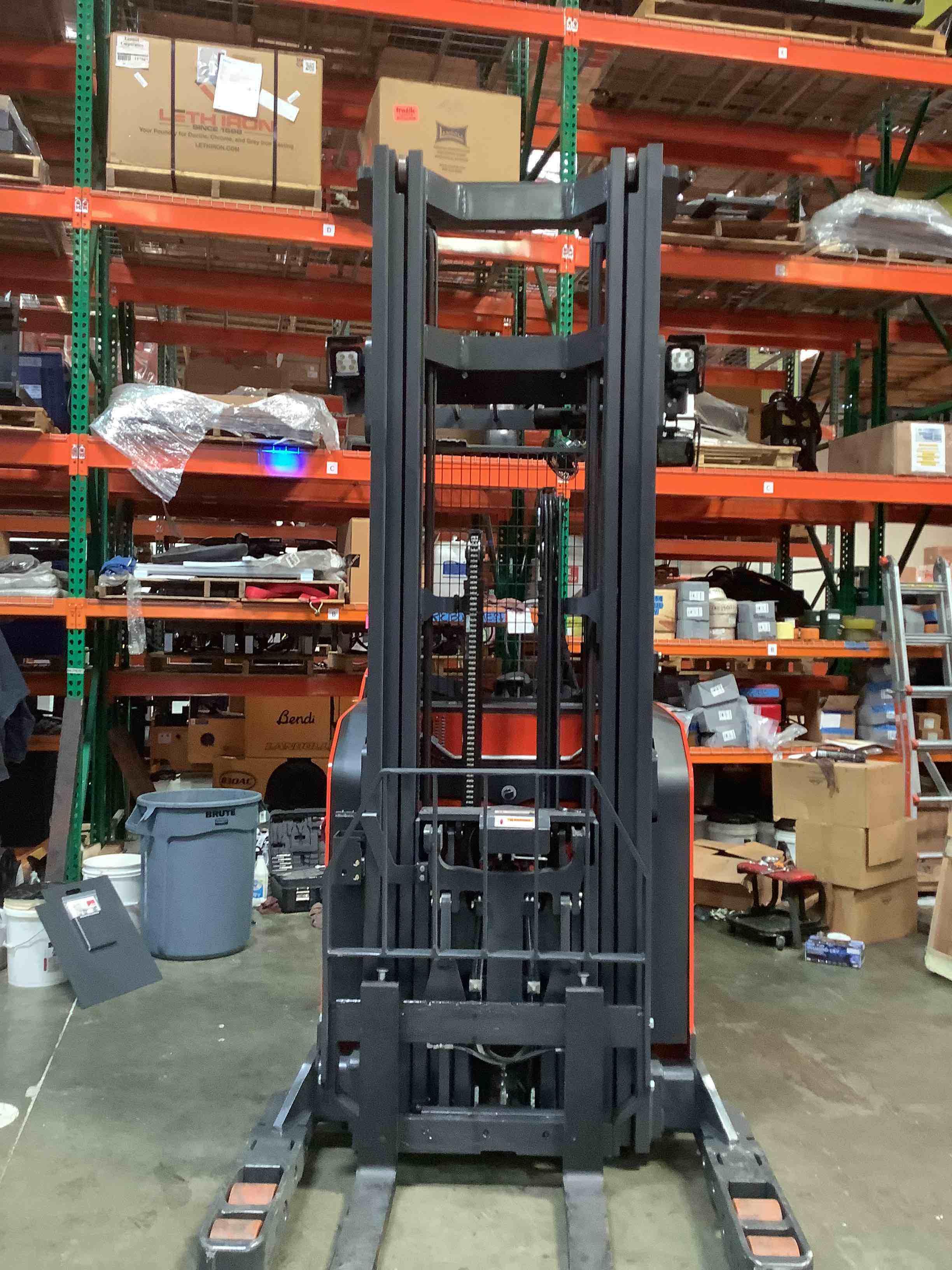 Main Image Used 2021 LINDE R17SX_5195 Forklift – Stand Up Reach, 3500 lb Capacity, 113” Mast, 3397.7 Hours – $28500.00 – Anaheim – View 1