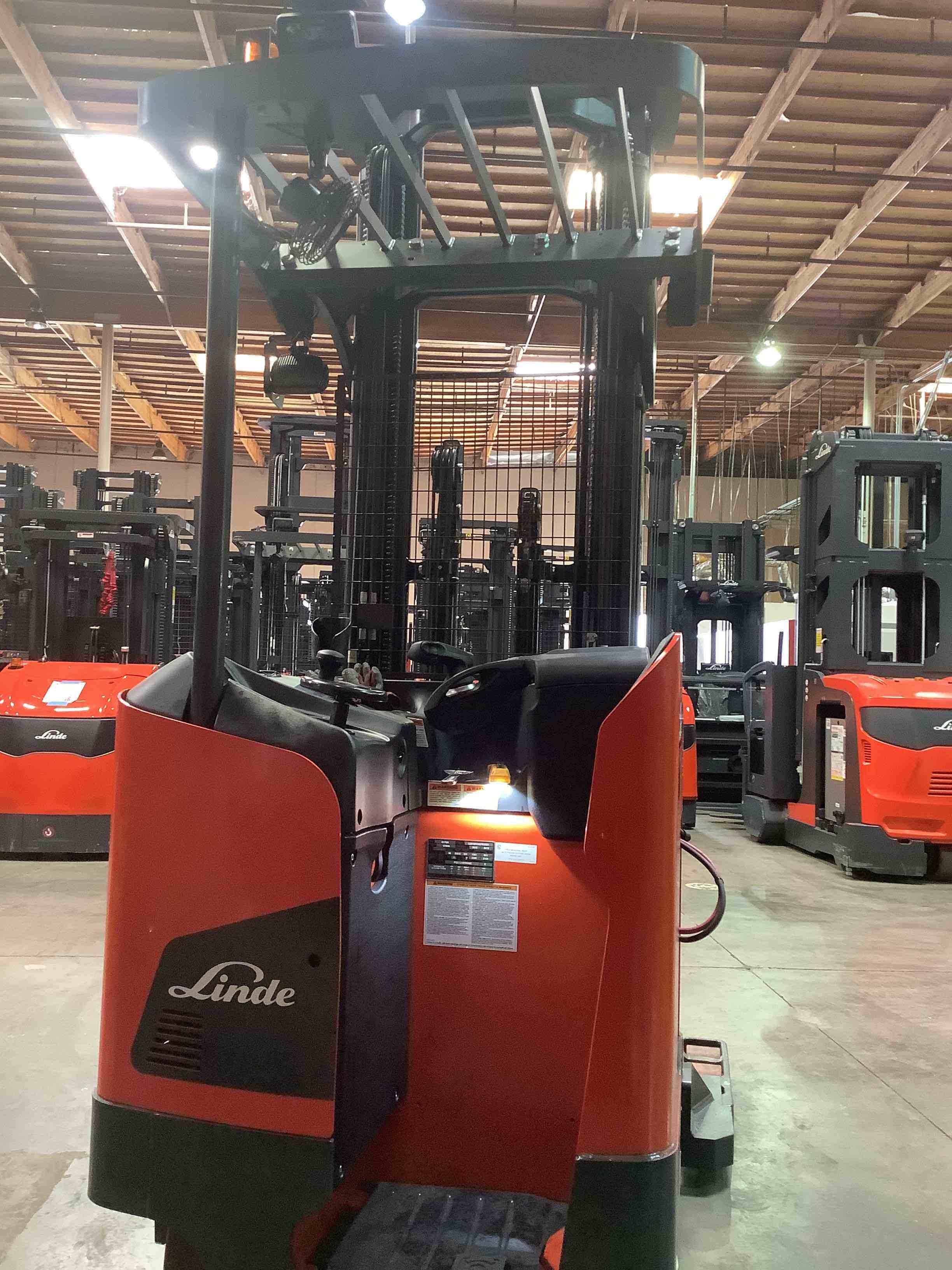 Main Image Used 2021 LINDE R17SX_5195 Forklift – Stand Up Reach, 3500 lb Capacity, 113” Mast, 3397.7 Hours – $28500.00 – Anaheim – View 3