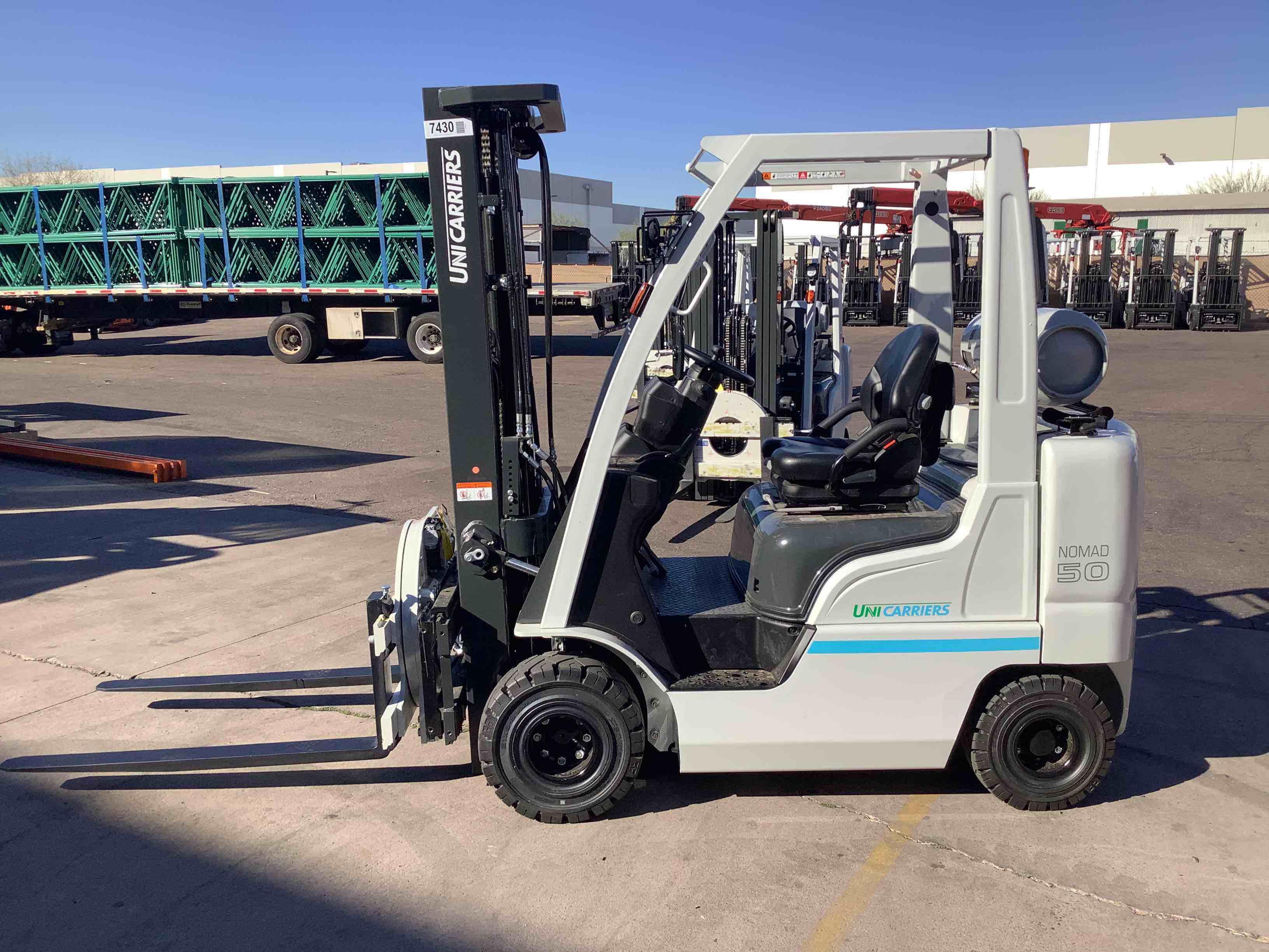 Main Image Used 2022 NISSAN AF50LP Forklift – LPG Pneumatic, 5000 lb Capacity, 88” Mast, 5213 Hours – $22500.00 – Anaheim – View 1