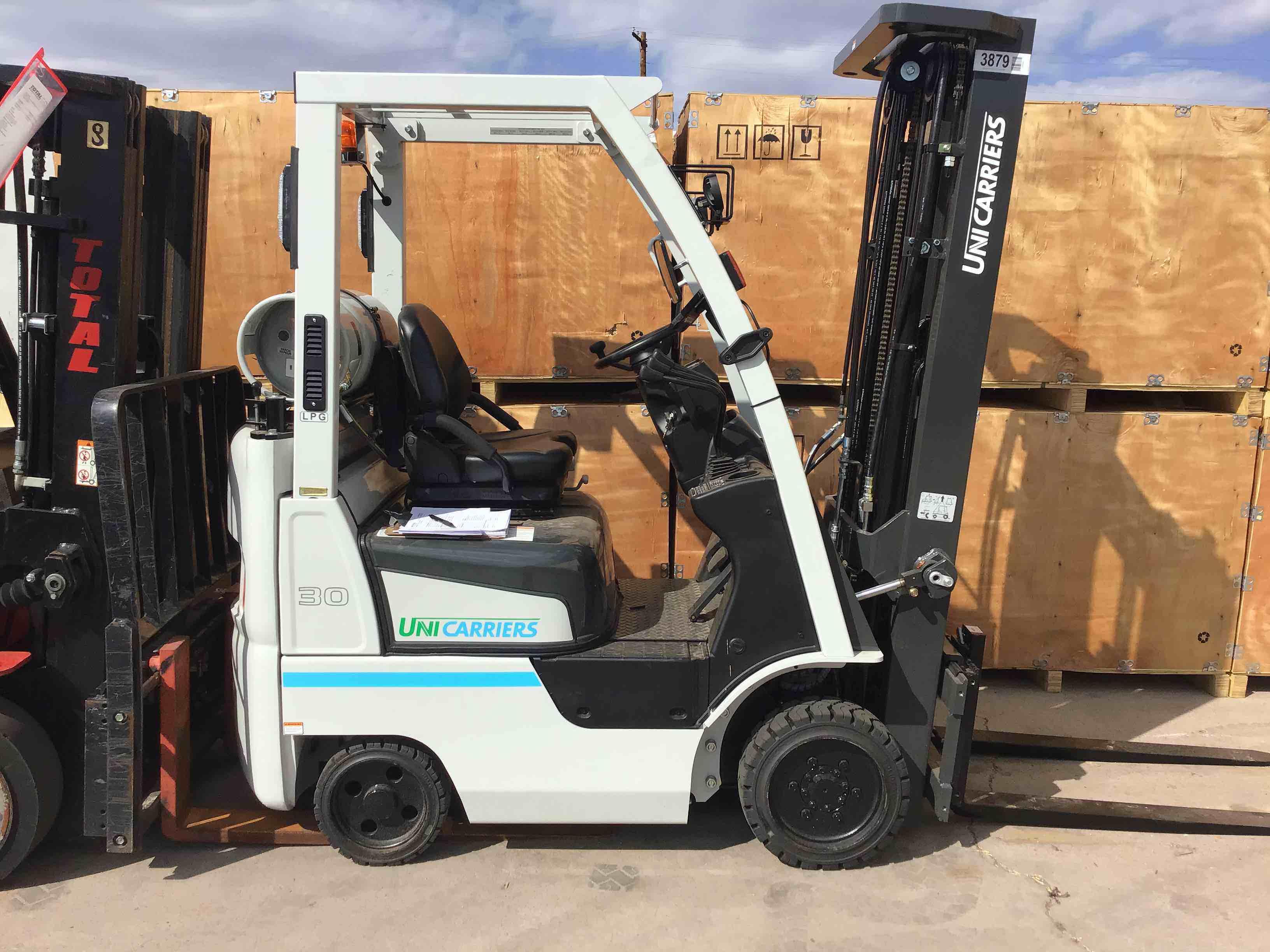 Main Image Used 2021 NISSAN CF30LP Forklift – LPG Cushion, 3000 lb Capacity, 88” Mast, 1043.2 Hours – $22550.00 – Anaheim – View 3