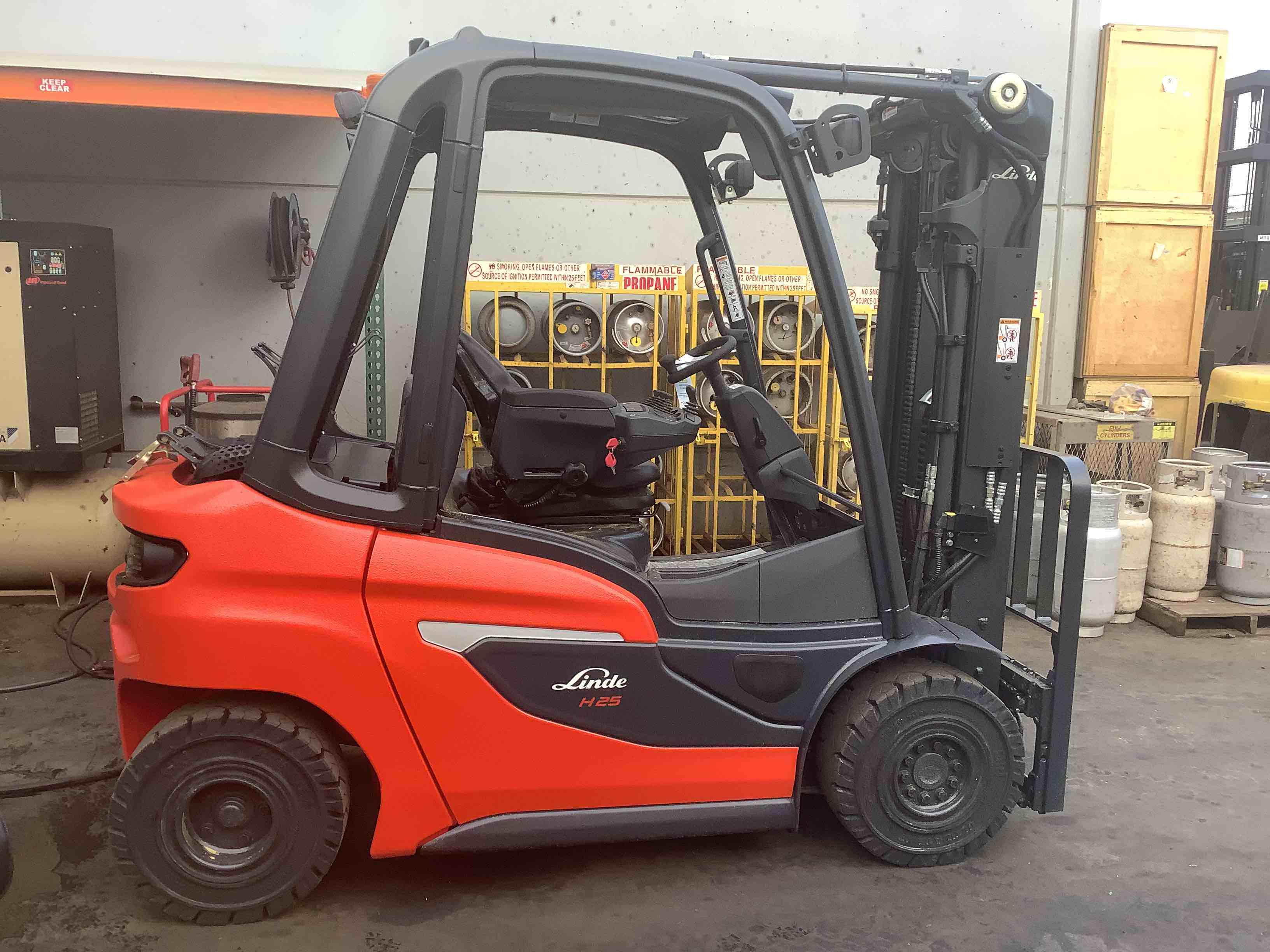 Main Image Used 2022 LINDE H25T_1202 Forklift – LPG Pneumatic, 5000 lb Capacity, 88” Mast, 736 Hours – $48900.00 – Salt Lake City – View 1