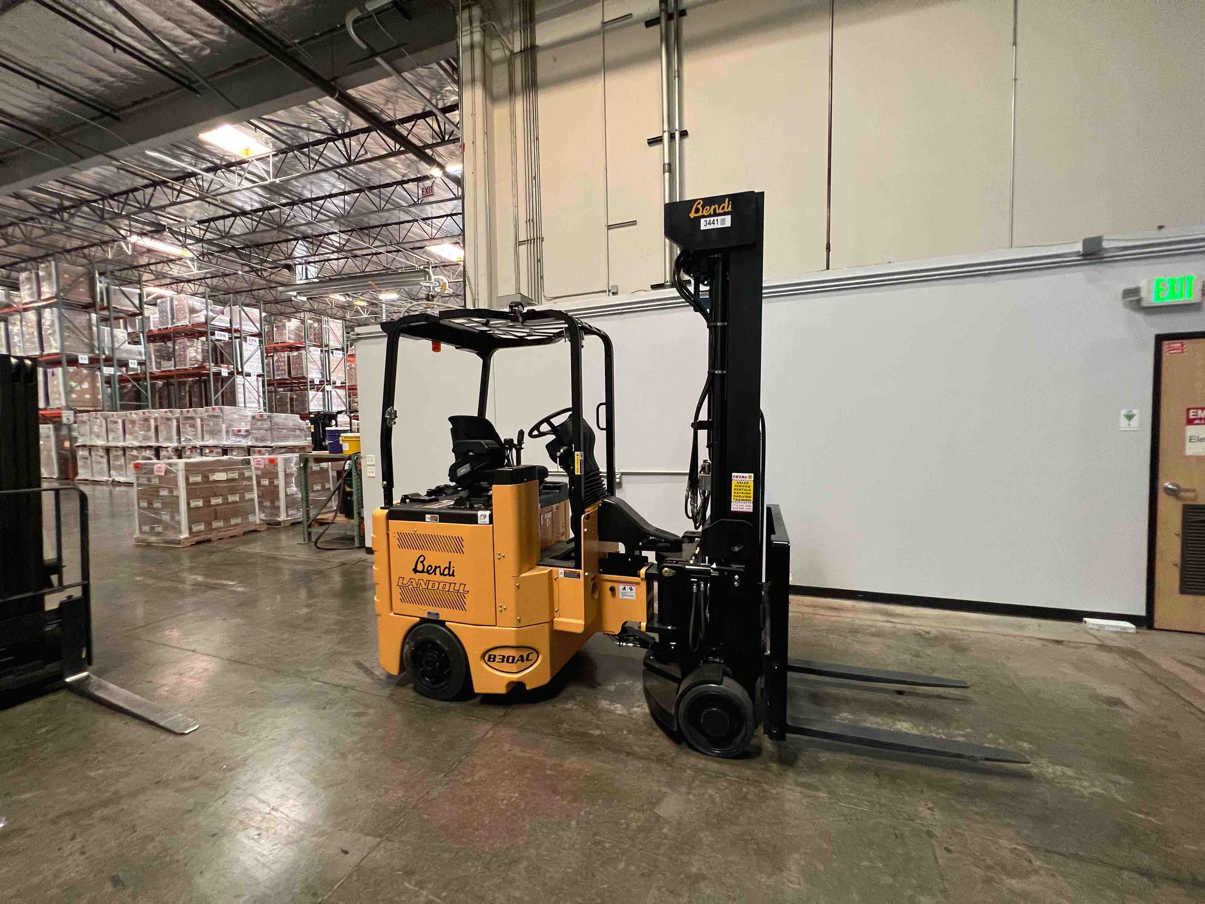 Main Image Used 2021 BENDI B30AC Forklift – VNA, 3000 lb Capacity, 107” Mast, 4051 Hours – $59500.00 – Salt Lake City – View 4