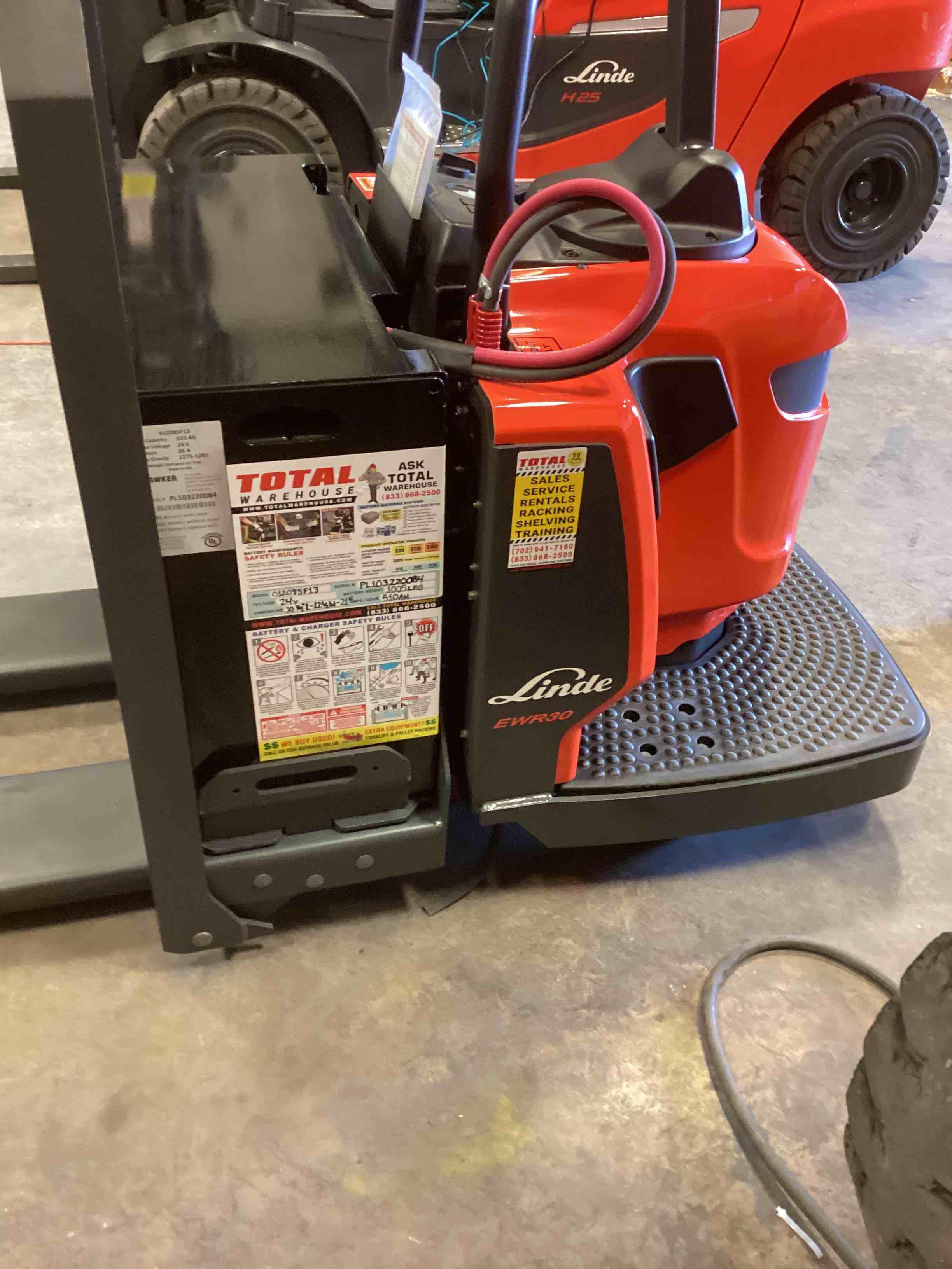 Main Image Used 2021 LINDE EWR30_1101-02-27X48-PS Forklift – Rider Jack, 6000 lb Capacity, 3” Mast, 1074 Hours – $19850.00 – Phoenix – View 4