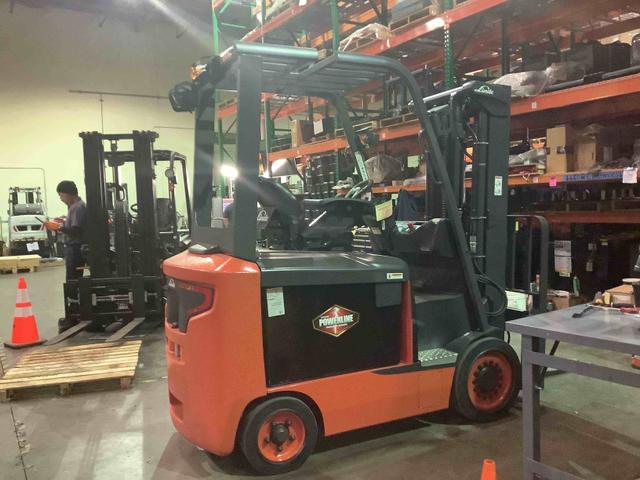 LINDE E32CL_1347-FT Electric Sit Down 4 Wheel forklift, 6500 capacity, 186 lift height. Serial A11347L00025, Year 2022.