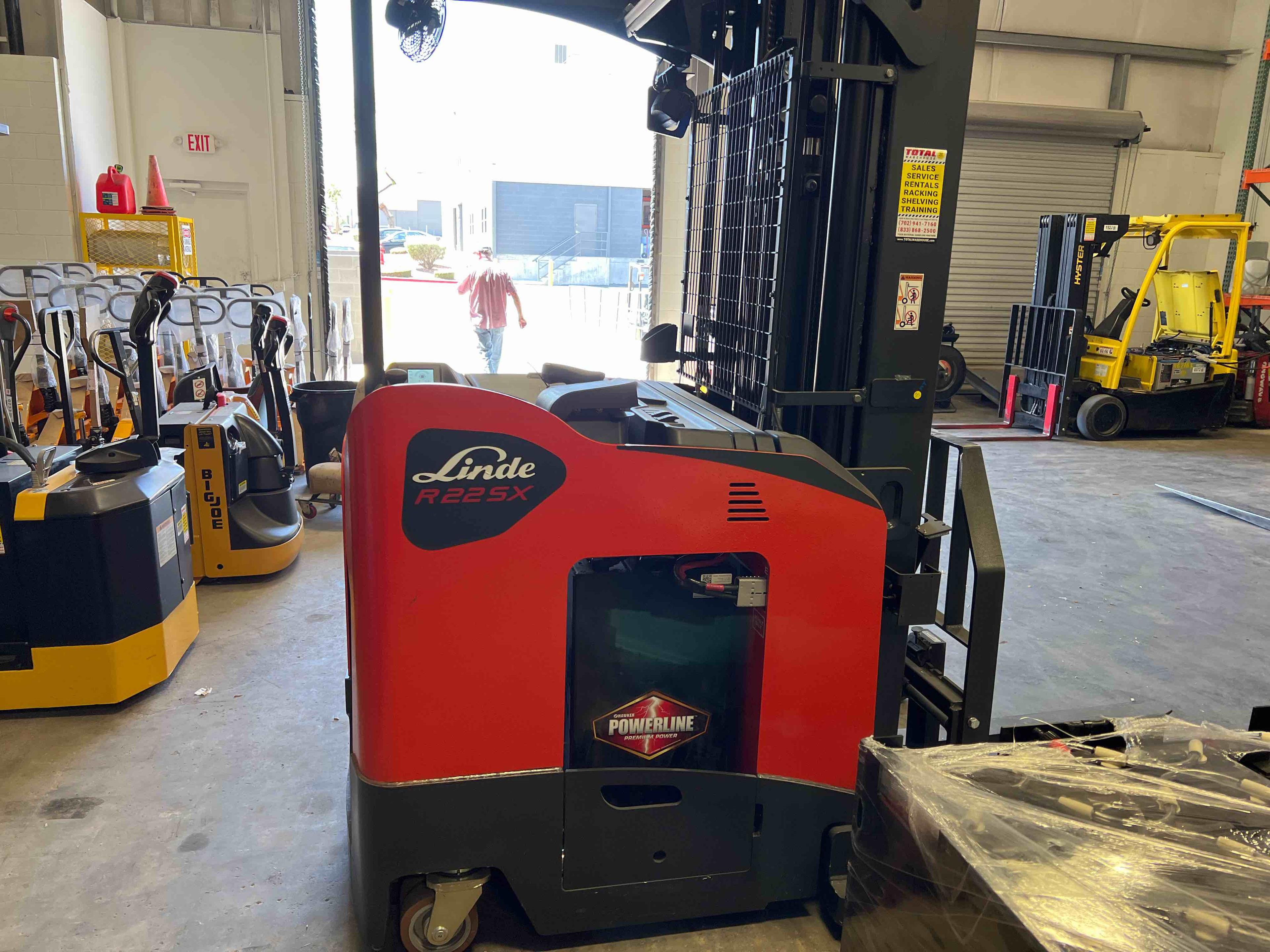 Main Image Used 2021 LINDE R22SX_5195 Forklift – Stand Up Reach, 4500 lb Capacity, 149” Mast, 611 Hours – $34500.00 – Phoenix – View 3