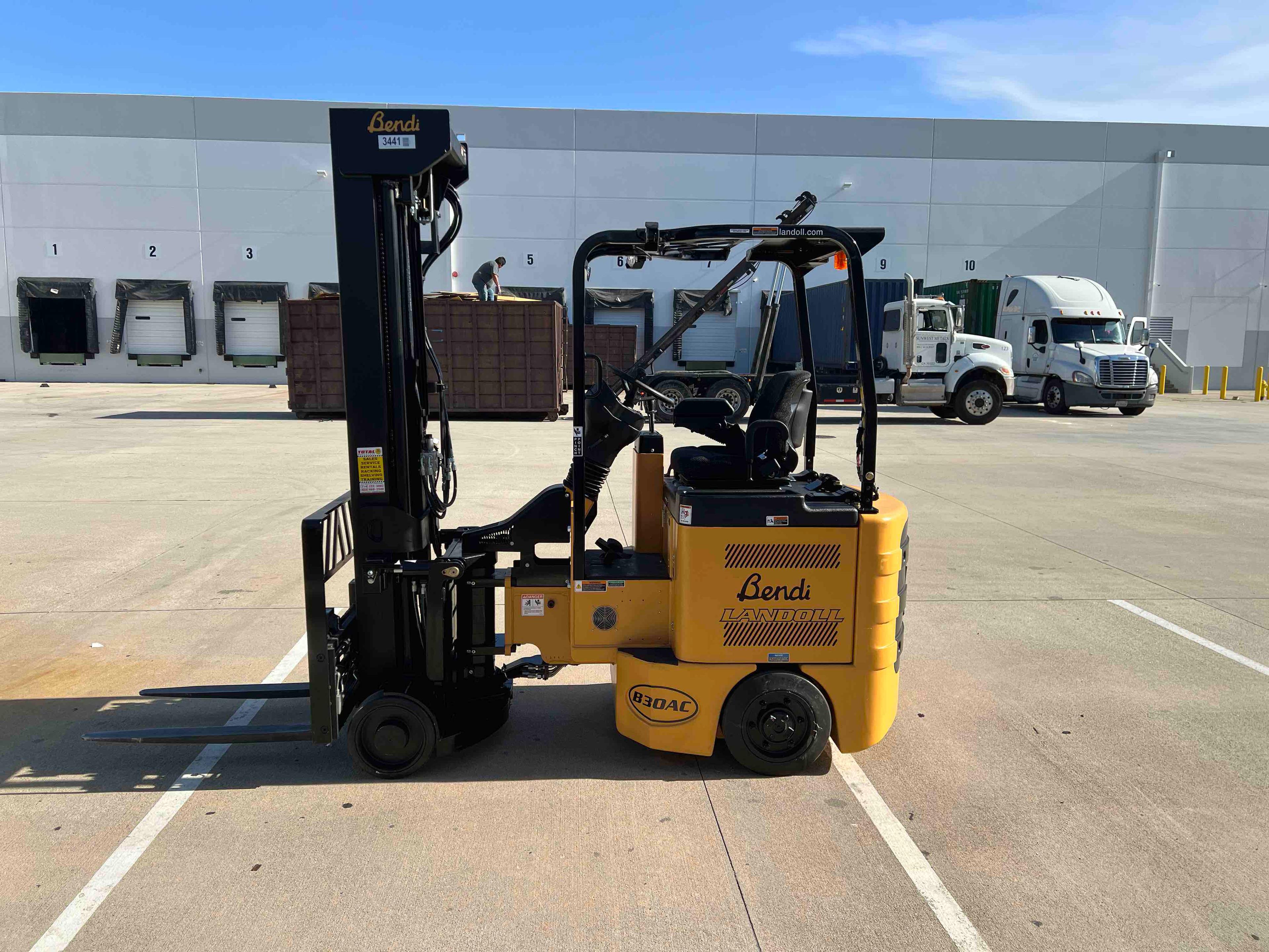 Main Image Used 2021 BENDI B30AC Forklift – VNA, 3000 lb Capacity, 107” Mast, 4051 Hours – $59500.00 – Salt Lake City – View 2
