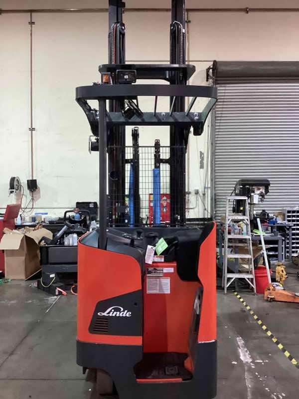 Main Image Used 2022 LINDE R22SX_5195 Forklift – Stand Up Reach, 4500 lb Capacity, 149” Mast, 1343 Hours – $53850.00 – Salt Lake City – View 4