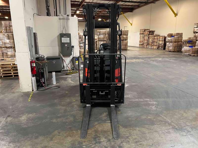 Main Image Used 2021 LINDE E18_346-20 Forklift – Electric Sit Down 3 Wheel, 3500 lb Capacity, 91” Mast, 2026 Hours – $27500.00 – Anaheim – View 3