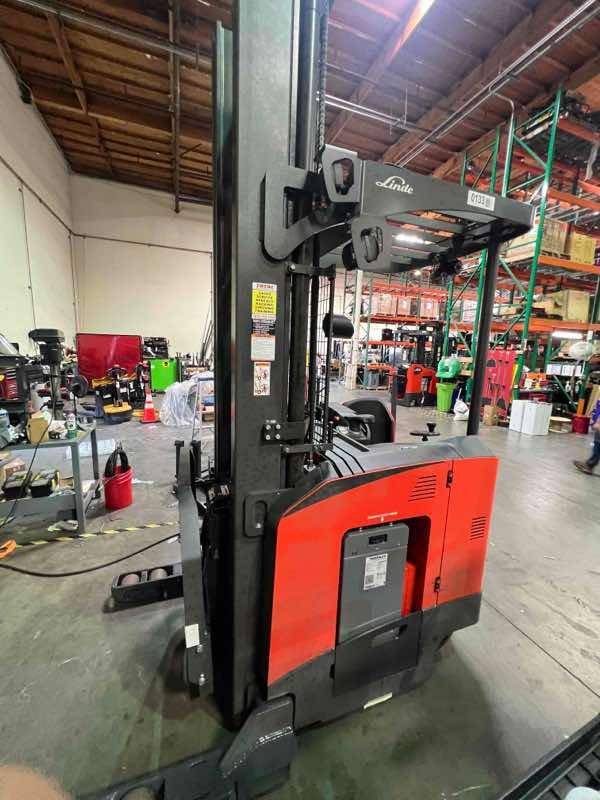 Main Image Used 2022 LINDE R22SX_5195 Forklift – Stand Up Reach, 4500 lb Capacity, 131” Mast, 2092 Hours – $34500.00 – Phoenix – View 3