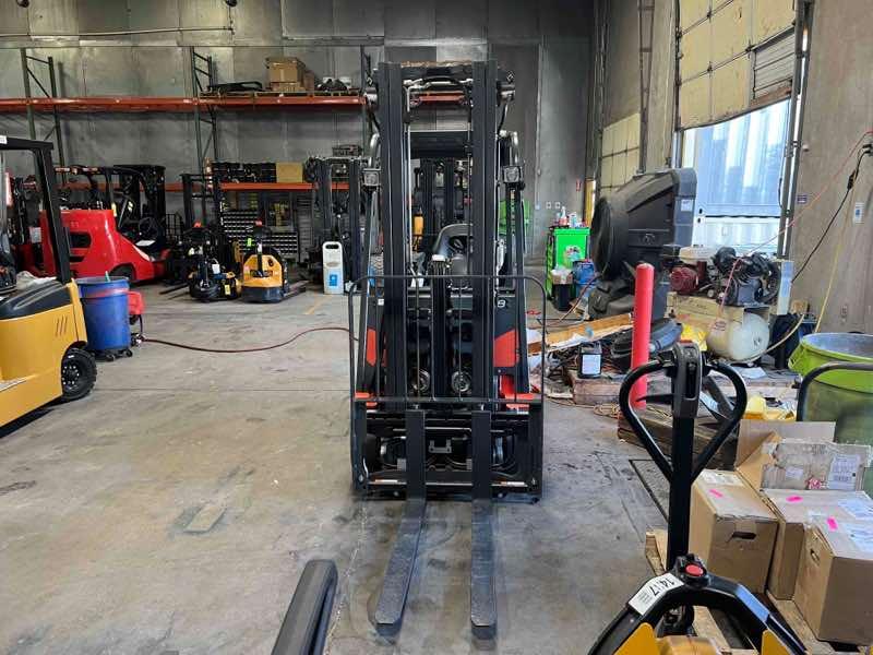 Main Image Used 2022 LINDE E18_346-20 Forklift – Electric Sit Down 3 Wheel, 3500 lb Capacity, 91” Mast, 149 Hours – $35000.00 – Phoenix – View 3