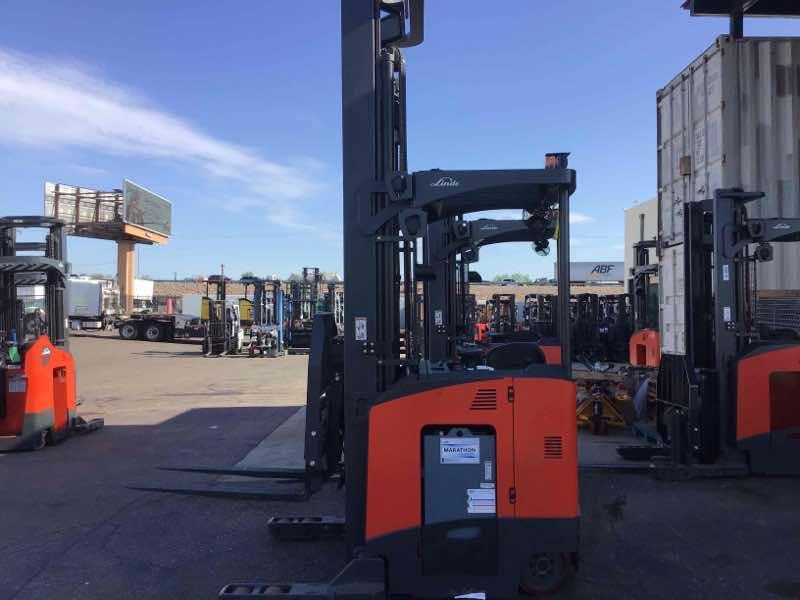 Main Image Used 2021 LINDE R22SX_5195 Forklift – Stand Up Reach, 4500 lb Capacity, 139” Mast, 1433 Hours – $42850.00 – Phoenix – View 2