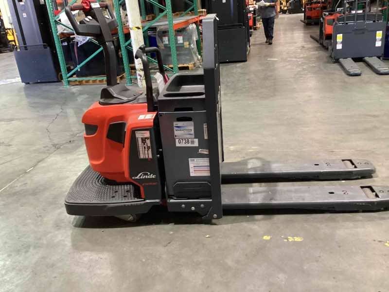 LINDE EWR30_1101-02-27X48 Rider Jack forklift, 6000 capacity, 7.75 lift height. Serial A11101L00138, Year 2022.