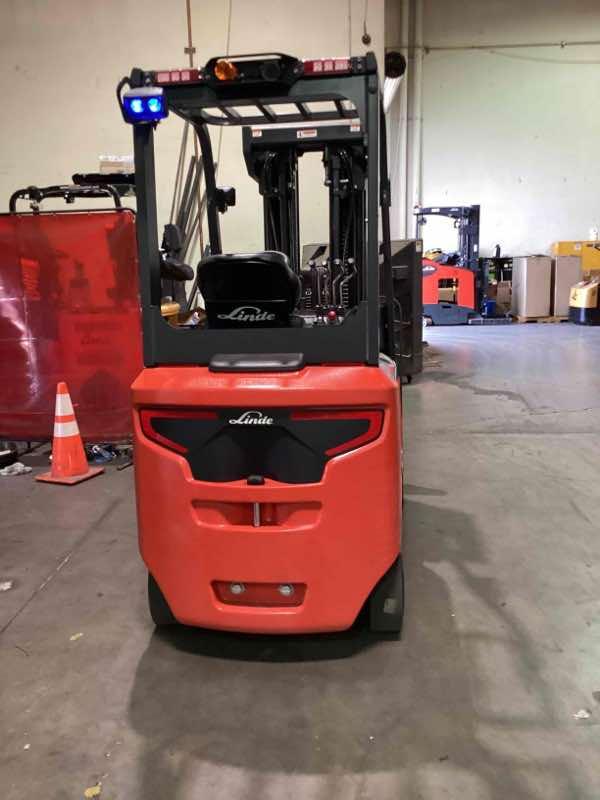 Main Image Used 2022 LINDE E25C_1347 Forklift – Electric Sit Down 4 Wheel, 5000 lb Capacity, 89” Mast, 1247 Hours – $62500.00 – Anaheim – View 4