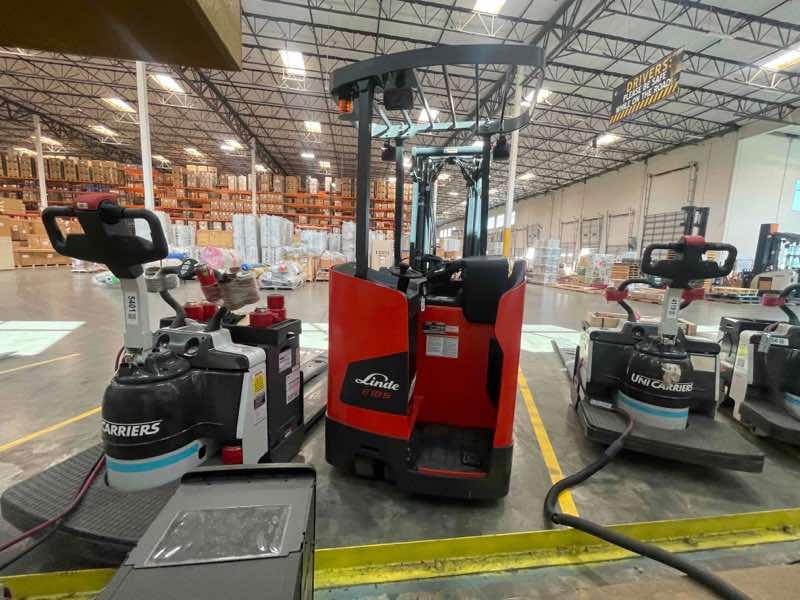 Main Image Used 2022 LINDE E18S_1346-20 Forklift – Electric Stand Up Counterbalance, 3500 lb Capacity, 88” Mast, 1835 Hours – $26500.00 – Las Vegas – View 3