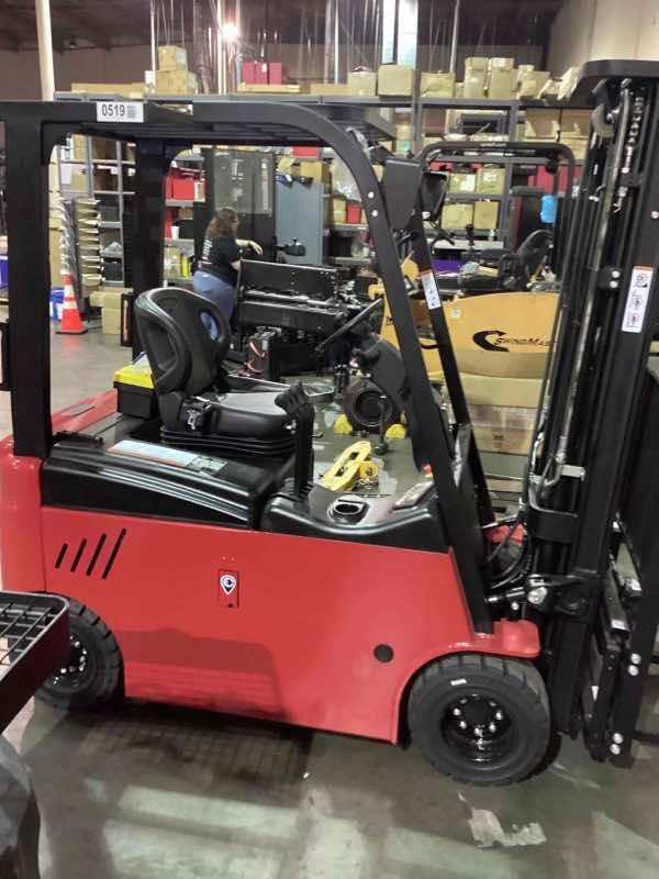 Main Image Used 2022 BIG JOE LXE-44 Forklift – Electric Sit Down 4 Wheel, 4400 lb Capacity, 86” Mast, 1458 Hours – $16900.00 – Anaheim – View 3