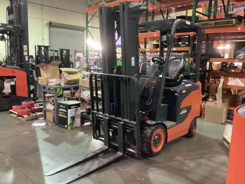 Main Image Used 2022 LINDE E25C_1347 Forklift – Electric Sit Down 4 Wheel, 5000 lb Capacity, 91” Mast, 408 Hours – $45600.00 – Hawaii, Waipahu – View 3