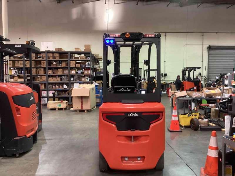 Main Image Used 2022 LINDE E25C_1347 Forklift – Electric Sit Down 4 Wheel, 5000 lb Capacity, 91” Mast, 1233.1 Hours – $59500.00 – Anaheim – View 4