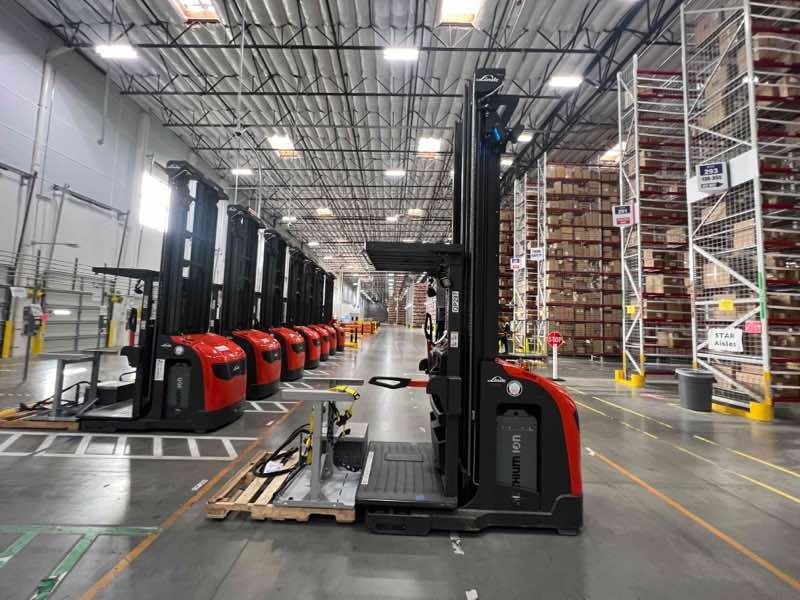Main Image Used 2022 LINDE V15P_1355-WG Forklift – Electric Order Picker, 3000 lb Capacity, 156” Mast, 3002 Hours – $51800.00 – Anaheim – View 1