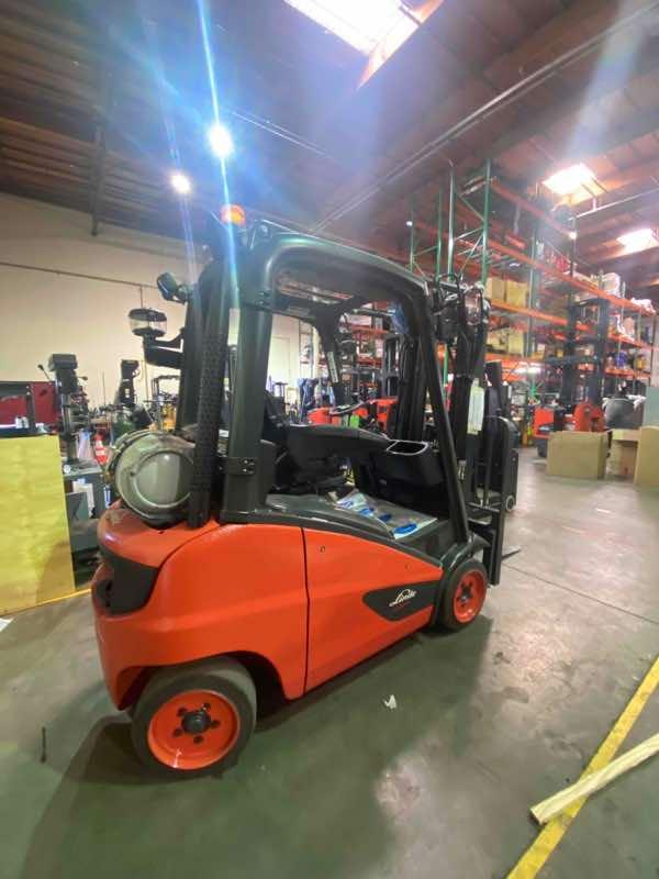Main Image Used 2022 LINDE H20CT-600_391 Forklift – LPG Cushion, 4500 lb Capacity, 86” Mast, 1990 Hours – $37500.00 – Anaheim – View 4