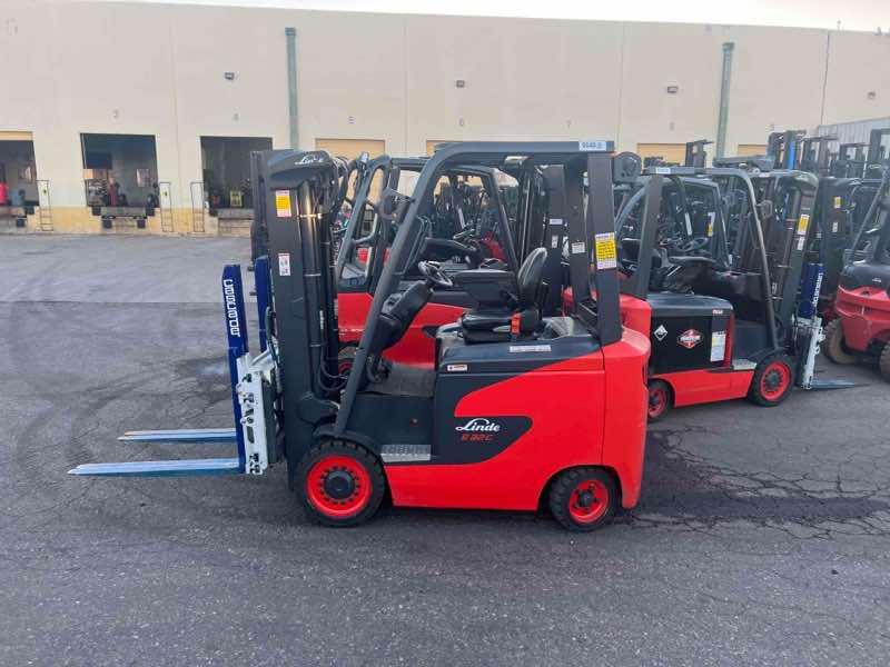 Main Image Used 2022 LINDE E32CL_1347-FT Forklift – Electric Sit Down 4 Wheel, 6500 lb Capacity, 86” Mast, 1349 Hours – $39500.00 – Phoenix – View 1