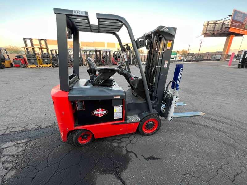 Main Image Used 2022 LINDE E32CL_1347-FT Forklift – Electric Sit Down 4 Wheel, 6500 lb Capacity, 86” Mast, 1349 Hours – $39500.00 – Phoenix – View 3
