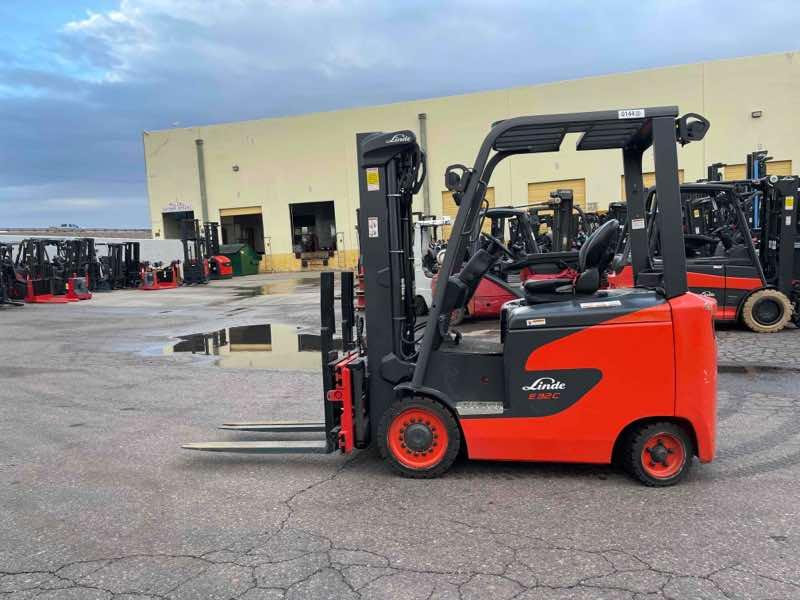 Main Image Used 2022 LINDE E32CL_1347-FT Forklift – Electric Sit Down 4 Wheel, 6500 lb Capacity, 88” Mast, 826 Hours – $36200.00 – Phoenix – View 1