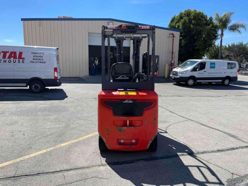 Main Image Used 2022 LINDE E25C_1347-FT Forklift – Electric Sit Down 4 Wheel, 5000 lb Capacity, 91” Mast, 927.8 Hours – $35400.00 – Anaheim – View 3
