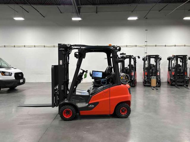 LINDE H20T_391 LPG Pneumatic forklift, 4000 capacity, 188 lift height. Serial PKY391L02400, Year 2023.