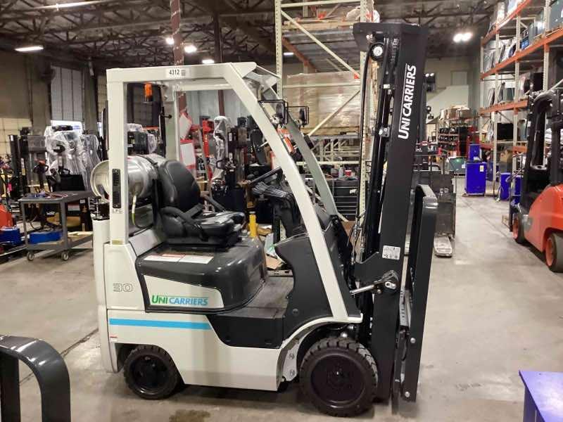 Main Image Used 2023 NISSAN CF30LP Forklift – LPG Cushion, 3000 lb Capacity, 88” Mast, 52 Hours – $29420.00 – Phoenix – View 1