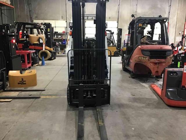 NISSAN CF30LP LPG Cushion forklift, 3000 capacity, 203 lift height. Serial CP1F1-9N24313, Year 2023.
