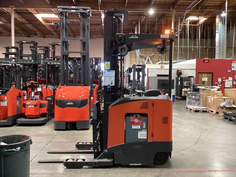 Main Image Used 2022 LINDE R17SX_5195 Forklift – Stand Up Reach, 3500 lb Capacity, 113” Mast, 2804 Hours – $49500.00 – Anaheim – View 2
