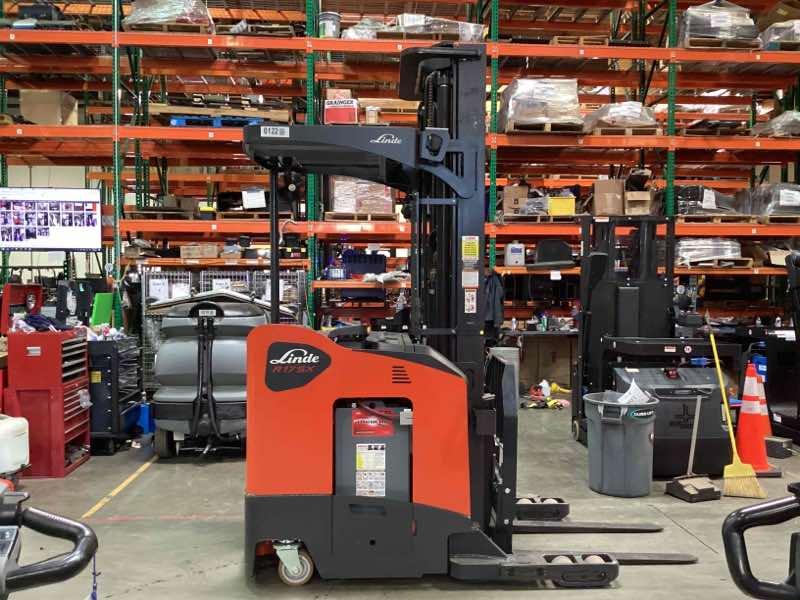 Main Image Used 2022 LINDE R17SX_5195 Forklift – Stand Up Reach, 3500 lb Capacity, 113” Mast, 2804 Hours – $49500.00 – Anaheim – View 3