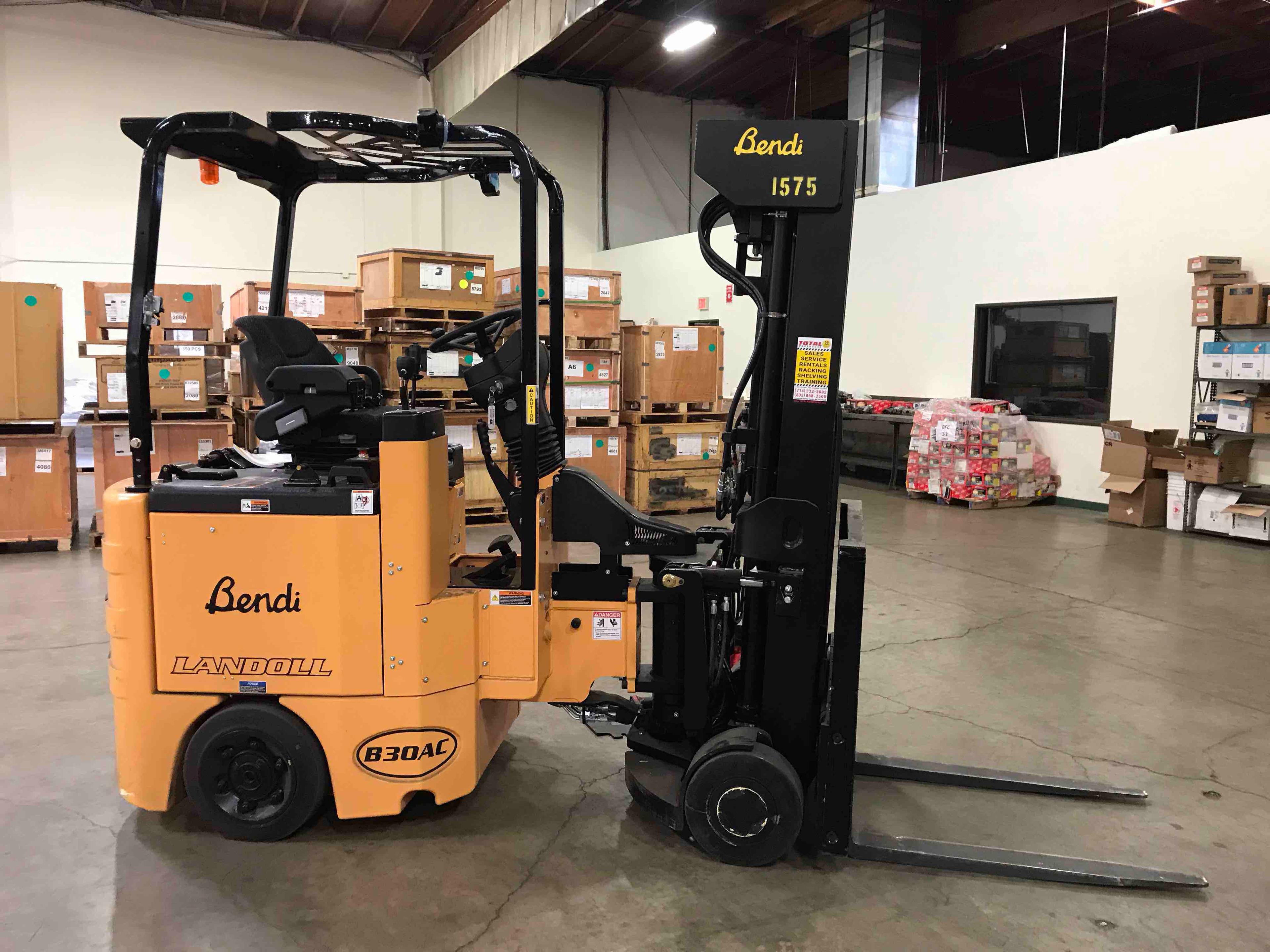 Main Image Used 2019 BENDI B30AC Forklift – VNA, 3000 lb Capacity, 89” Mast, 5952 Hours – $63400.00 – Las Vegas – View 3