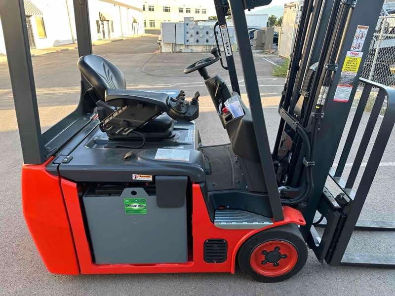 Main Image New 2022 LINDE E18_346-20 Forklift – Electric Sit Down 3 Wheel, 3500 lb Capacity, 91” Mast, 8 Hours – $46500.00 – Salt Lake City – View 4
