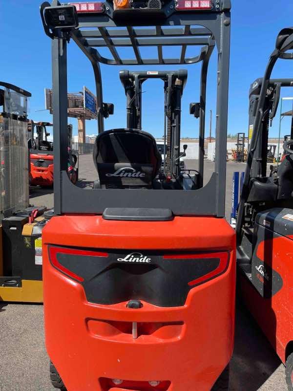 Main Image Demo 2022 LINDE E25C_1347 Forklift – Electric Sit Down 4 Wheel, 5000 lb Capacity, 91” Mast, 9 Hours – $49225.00 – Salt Lake City – View 3