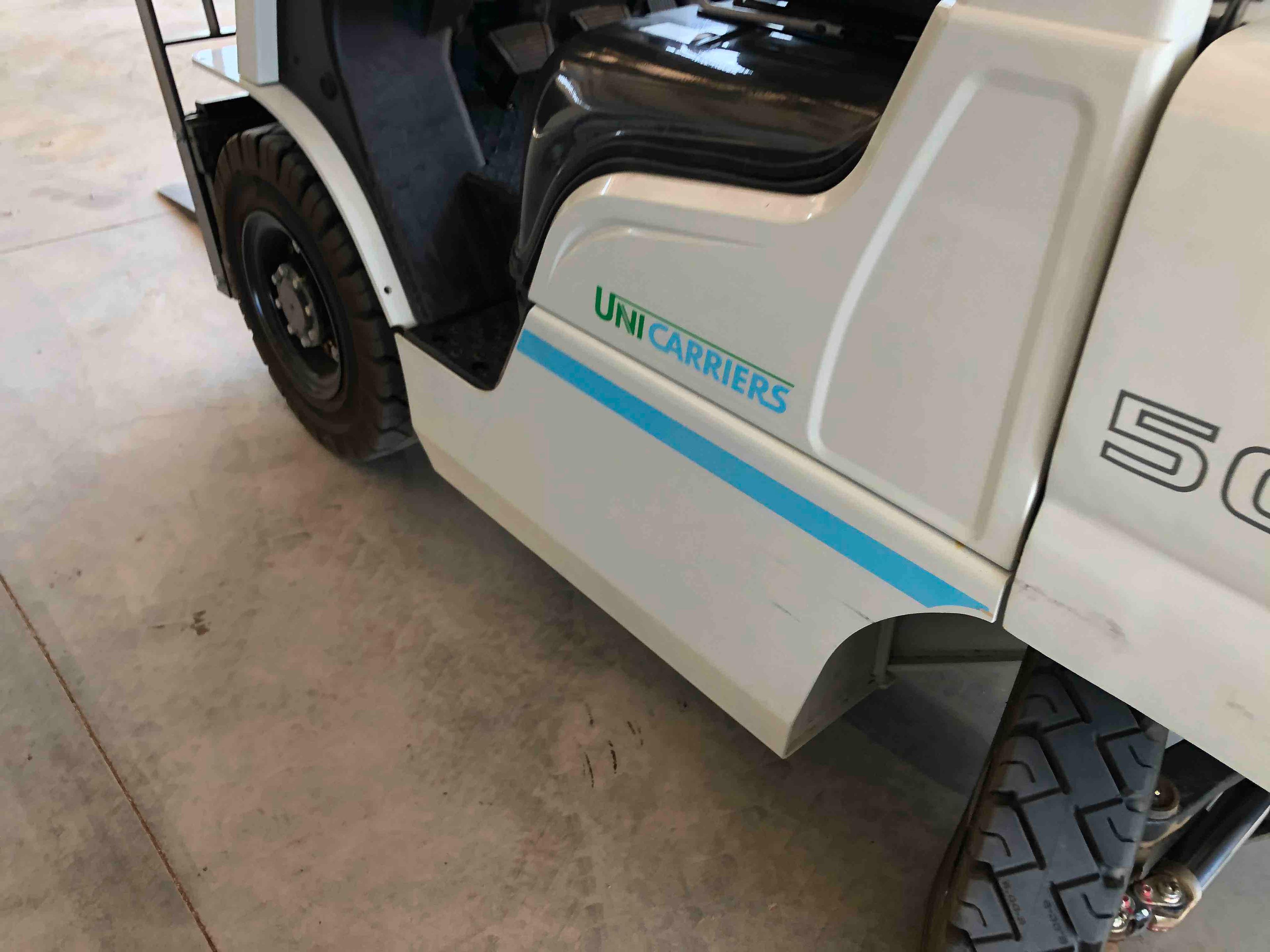 Main Image Used 2020 NISSAN PF50LP Forklift – LPG Pneumatic, 5000 lb Capacity, 87” Mast, 2640 Hours – $29500.00 – Phoenix – View 4