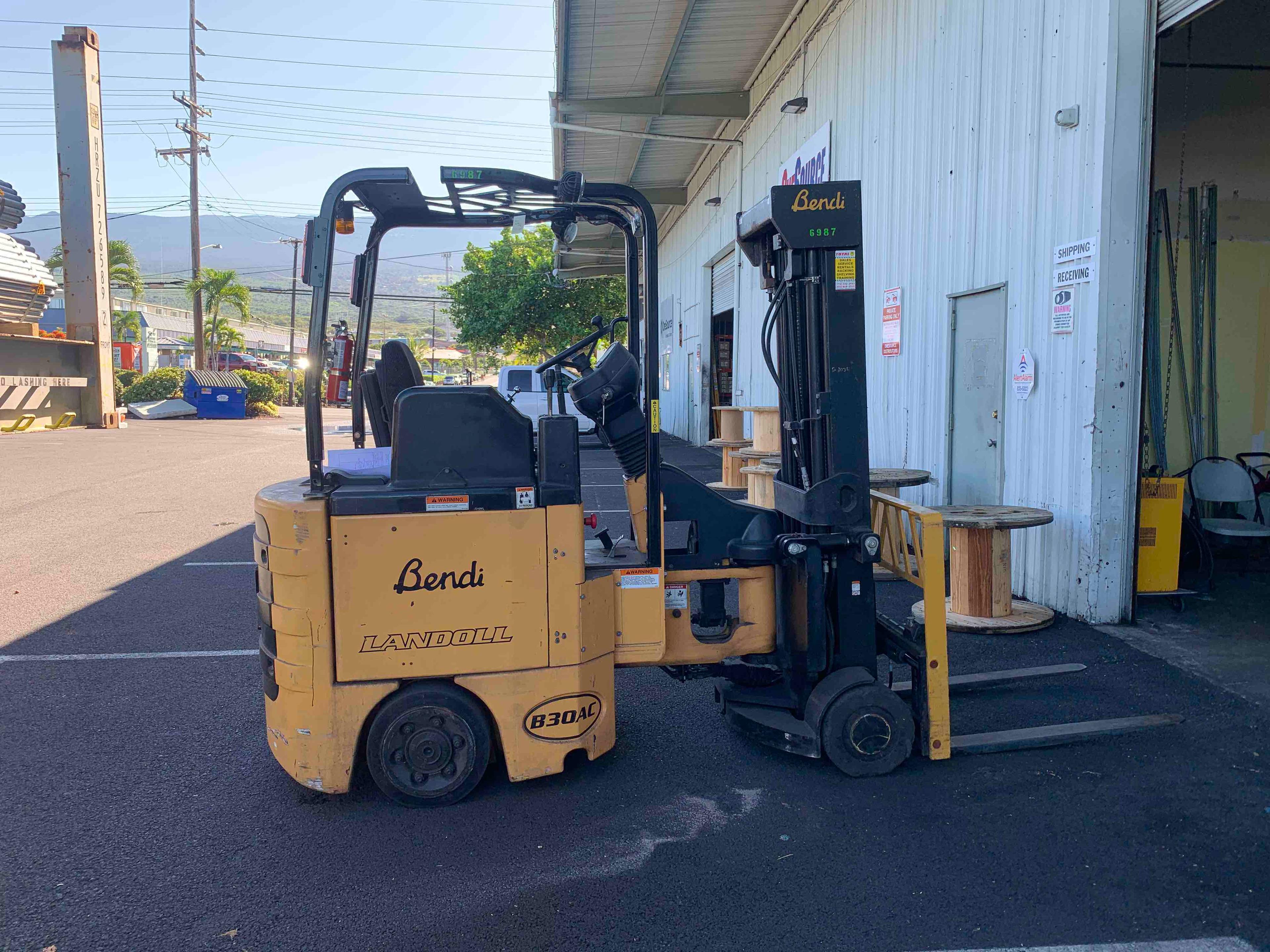 Main Image Used 2013 BENDI B30-42E Forklift – VNA, 3000 lb Capacity, 87” Mast, 1630 Hours – $34500.00 – Anaheim – View 2