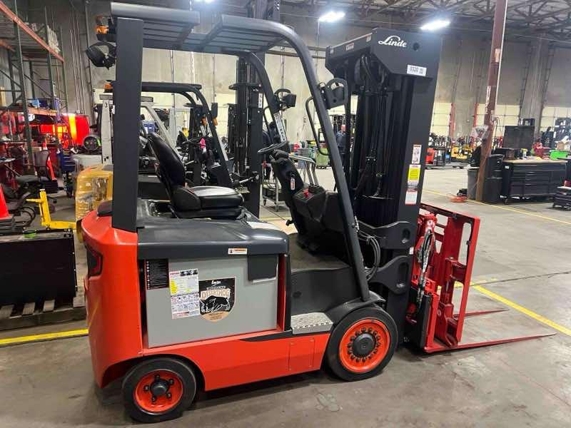 Main Image New 2022 LINDE E25C_1347 Forklift – Electric Sit Down 4 Wheel, 5000 lb Capacity, 89” Mast, 5 Hours – $54500.00 – Phoenix – View 1
