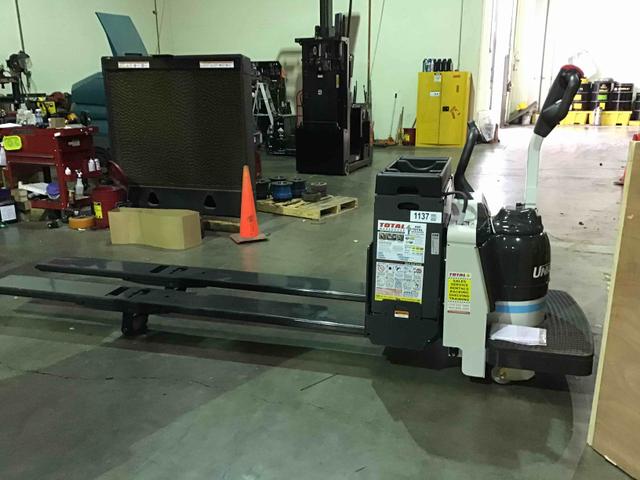 NISSAN RPX80B 27X96 Double Rider Jack forklift, 8000 capacity, 7.75 lift height. Serial 2W28-9324123, Year 2021.