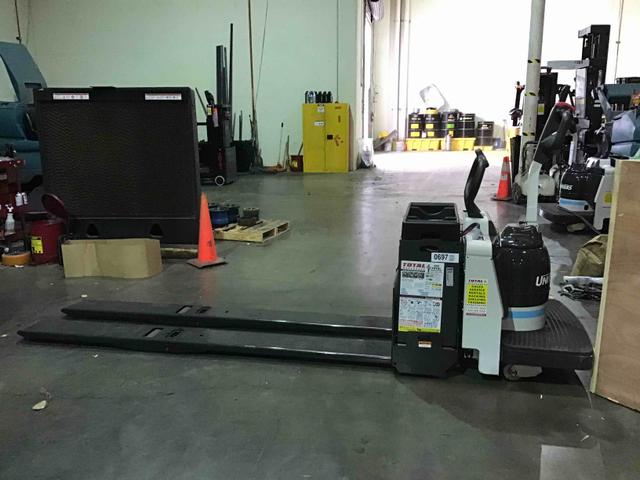 NISSAN RPX80B 27X96 Double Rider Jack forklift, 8000 capacity, 7.75 lift height. Serial 2W28-9324124, Year 2021.