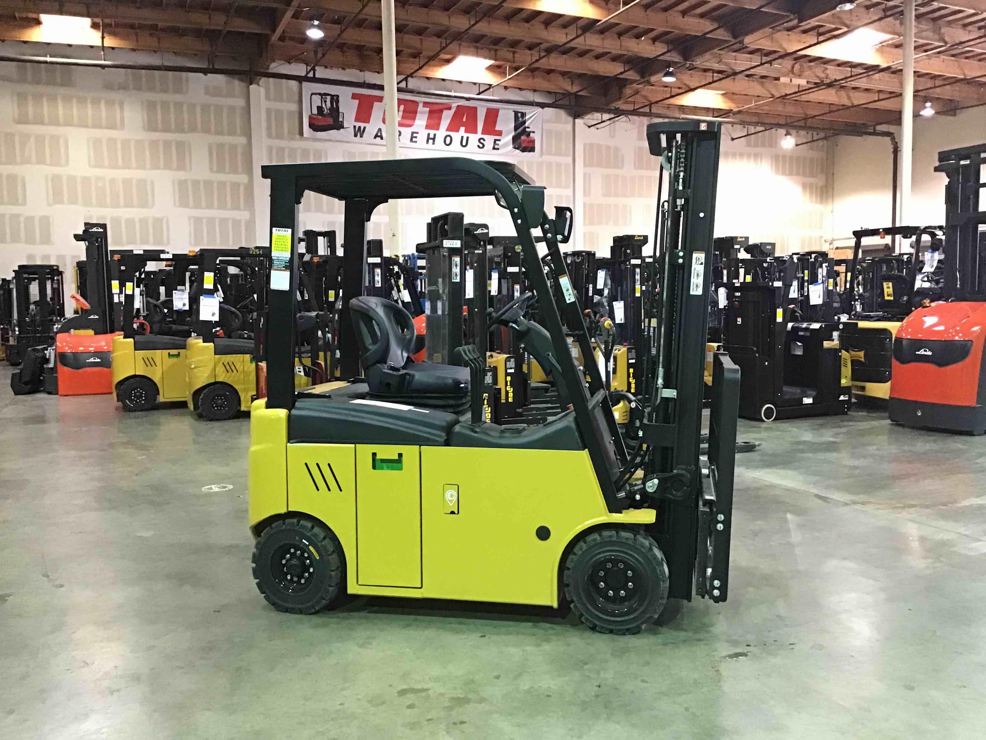 Main Image Used 2021 BIG JOE LXE-44 Forklift – Electric Sit Down 4 Wheel, 4400 lb Capacity, 86” Mast, 1349 Hours – $21500.00 – Anaheim – View 2