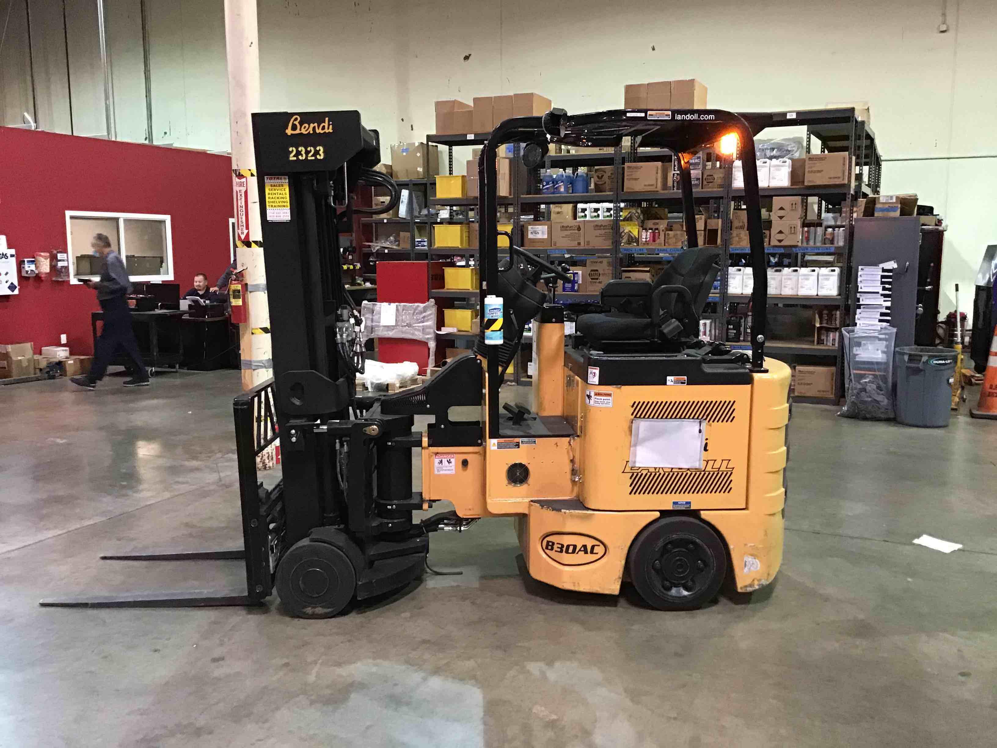 Main Image Used 2021 BENDI B30AC Forklift – VNA, 3000 lb Capacity, 89” Mast, 6905.9 Hours – $56500.00 – Anaheim – View 3