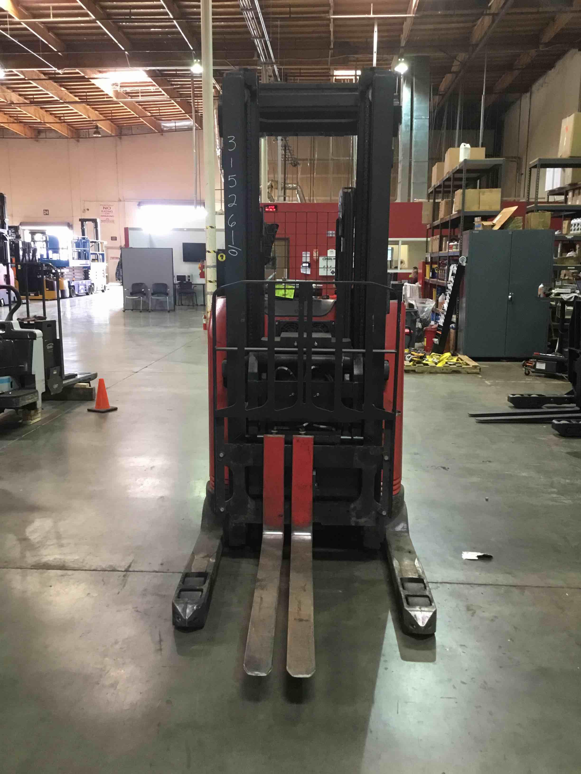 Main Image Used 2015 RAYMOND 750-DR32TT Forklift – Stand Up Double Reach, 3200 lb Capacity, 95” Mast, 15661 Hours – $24250.00 – Anaheim – View 1