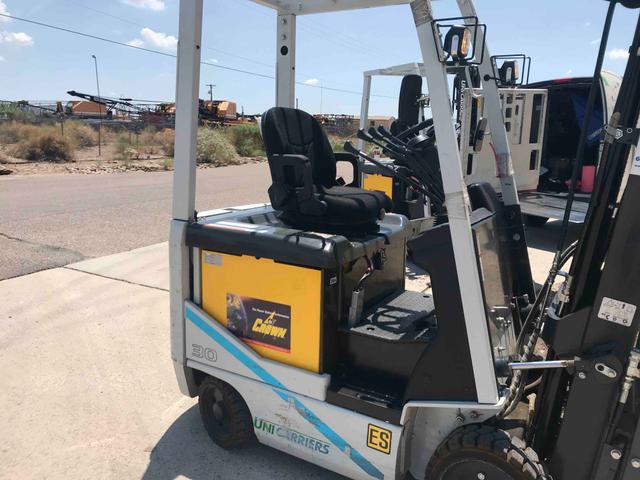 NISSAN BXC30N Electric Sit Down 4 Wheel forklift, 3000 capacity, 187 lift height. Serial CJ1B1-991113, Year 2016.